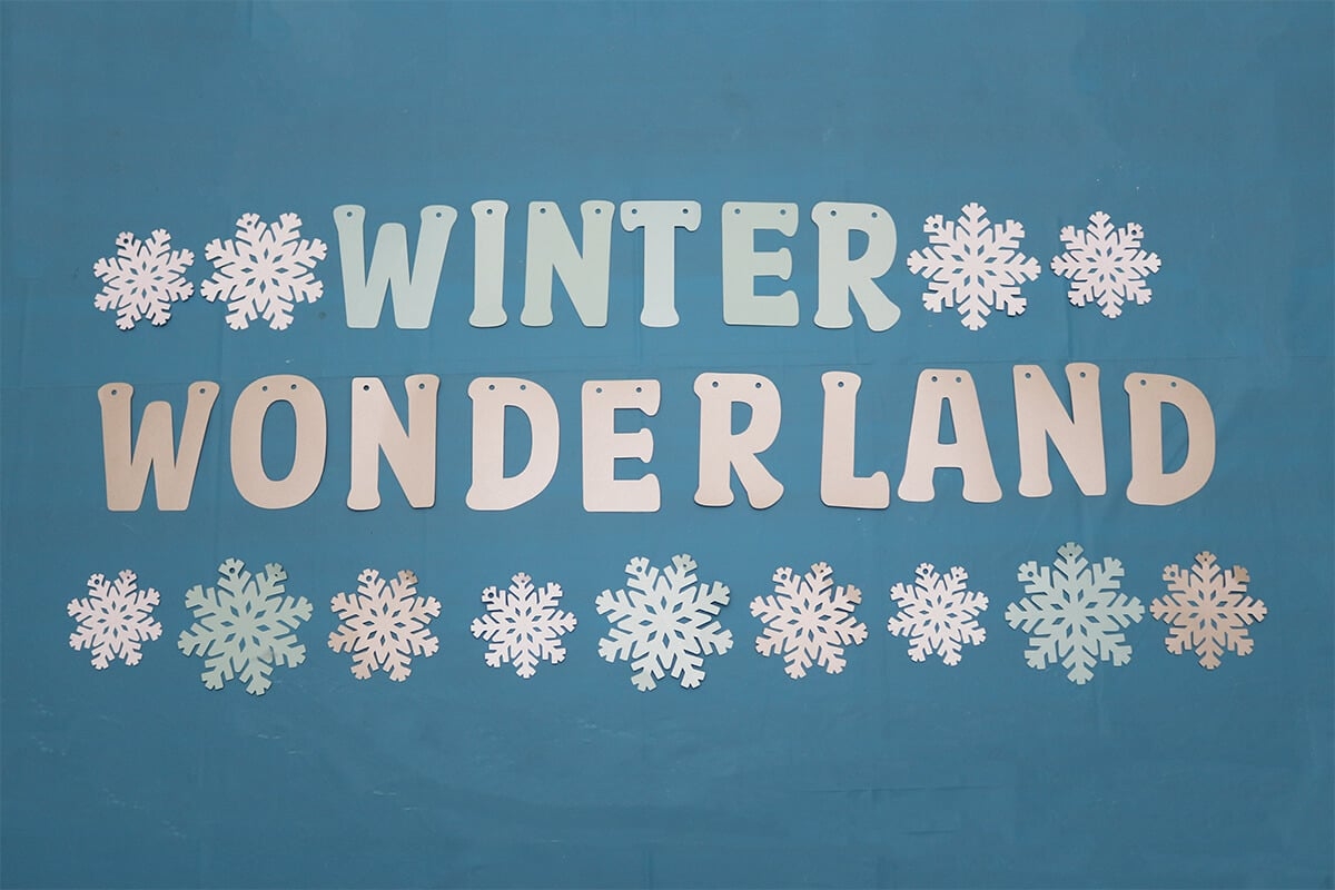 Winter Wonderland Banner Free SVG File