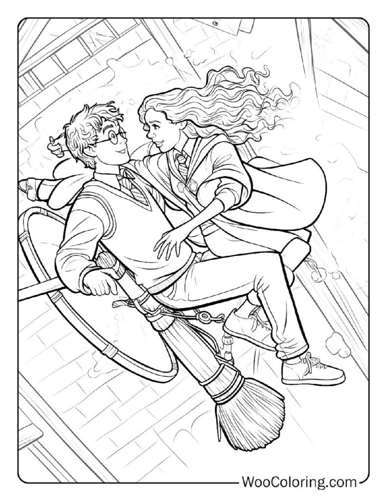 harry potter coloring page