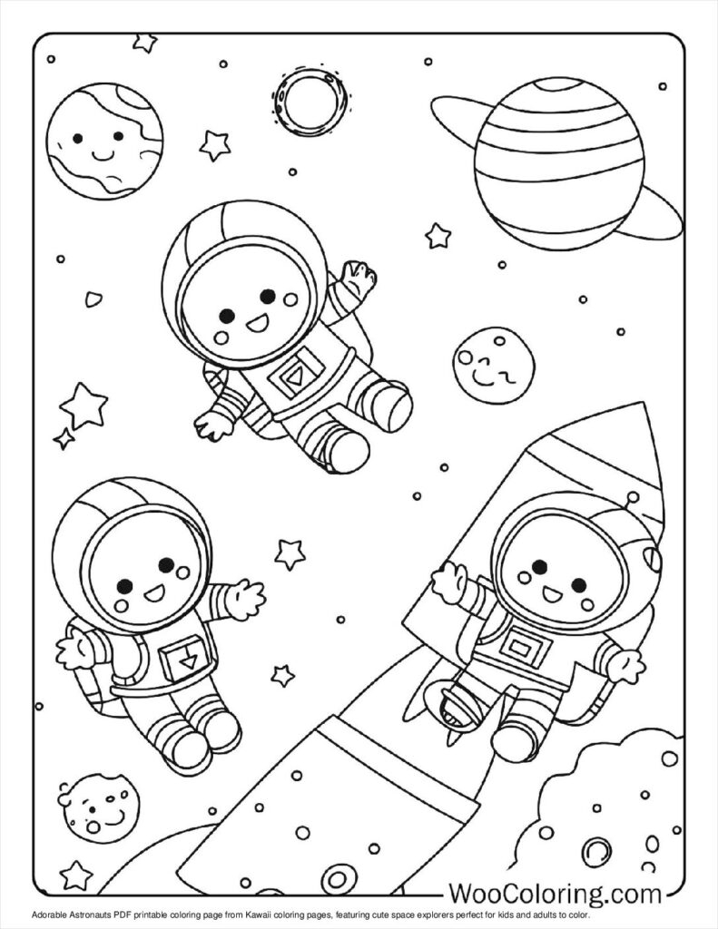 cute kawaii colouring pages