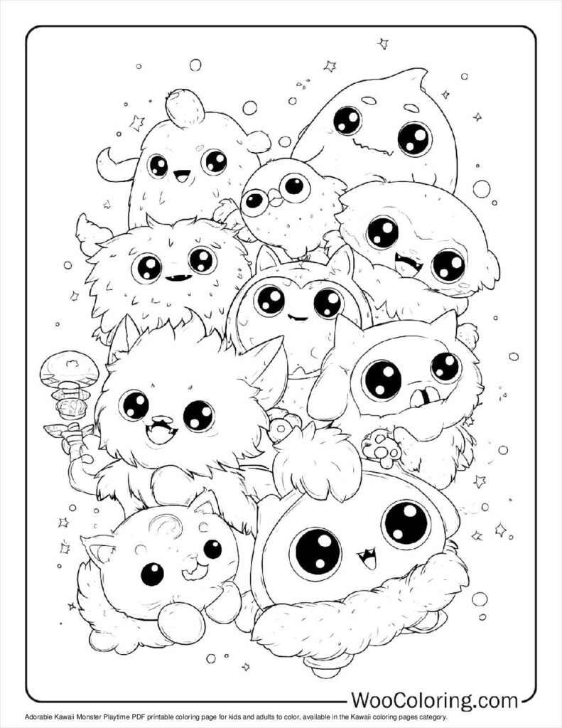 Free Printable Kawaii Coloring Pages