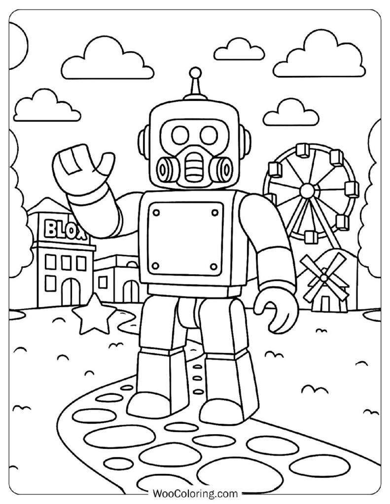 100 Robot Coloring Pages Free PDF To Print Woo Coloring