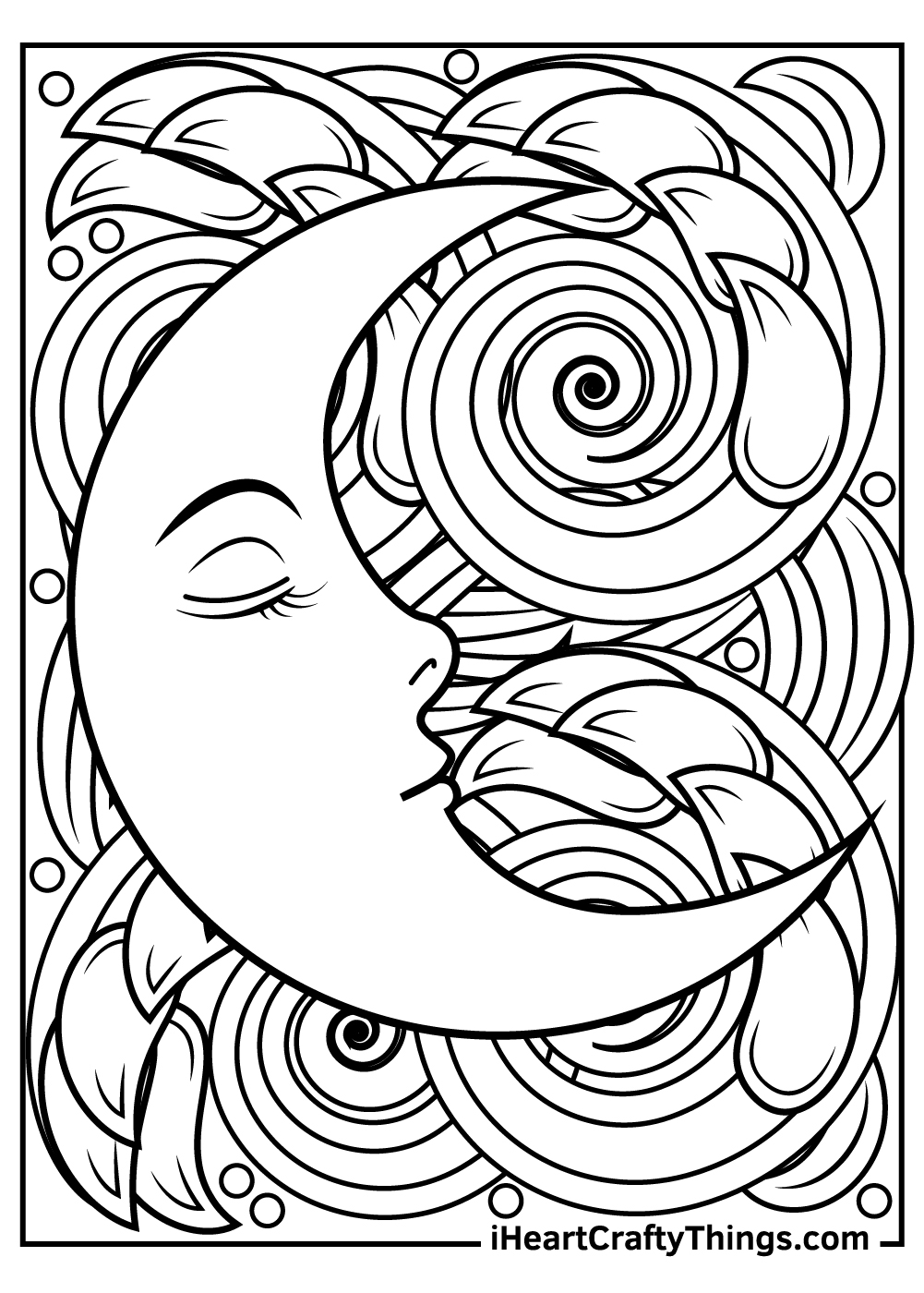 celestial moon coloring pages for adults celestial moon coloring pages for adults