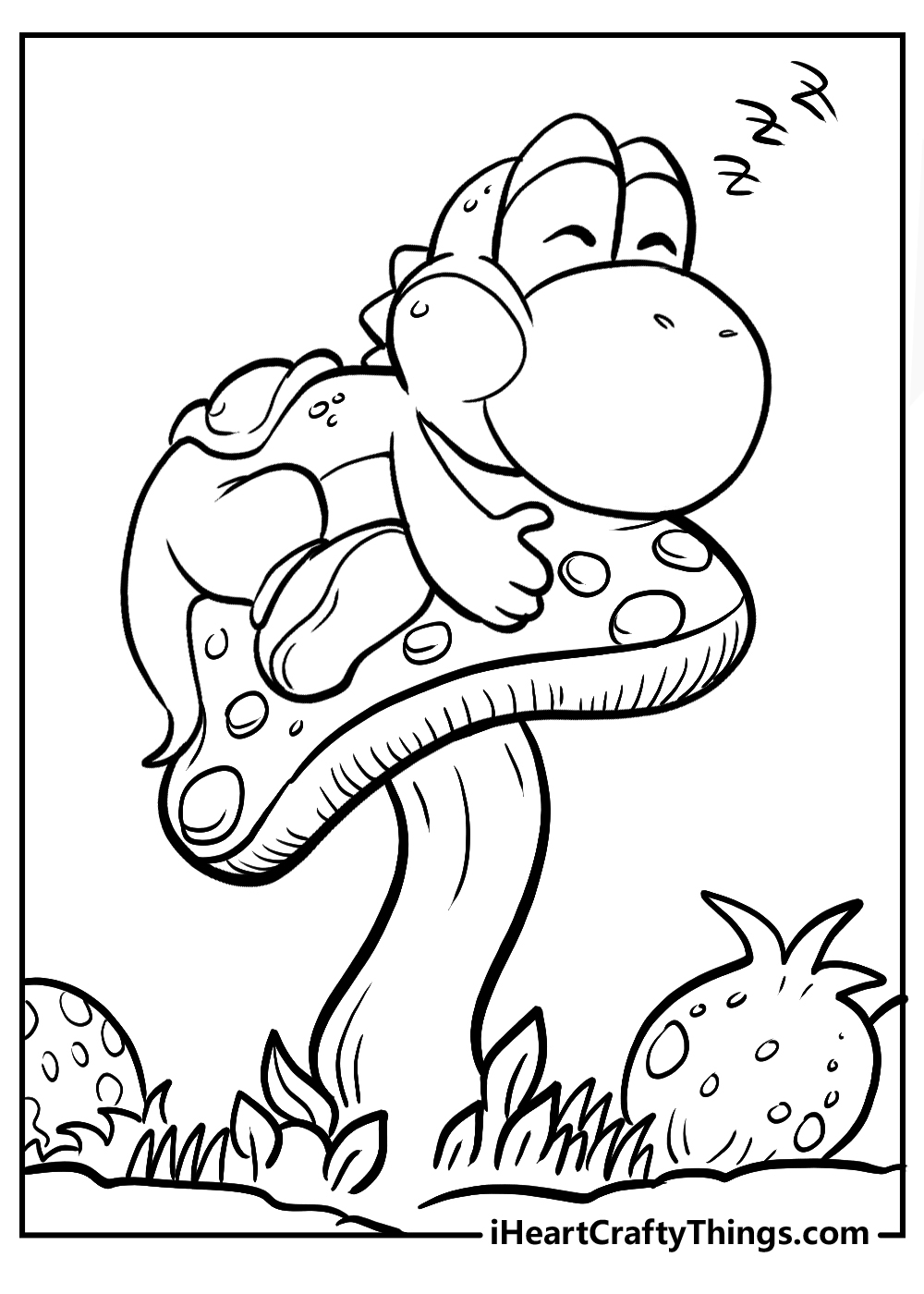 Coloring Pages Of Yoshi