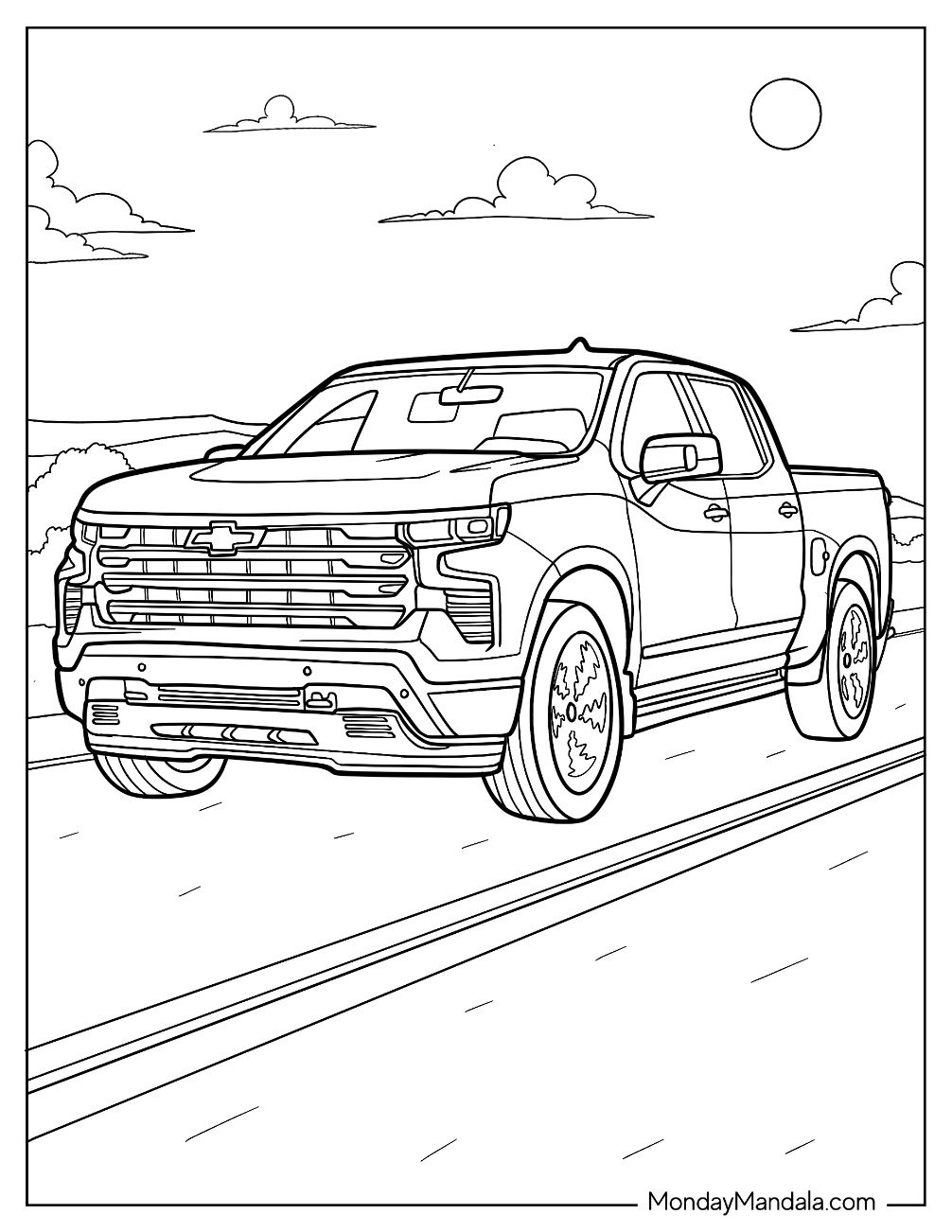 Chevrolet Truck Coloring Pages