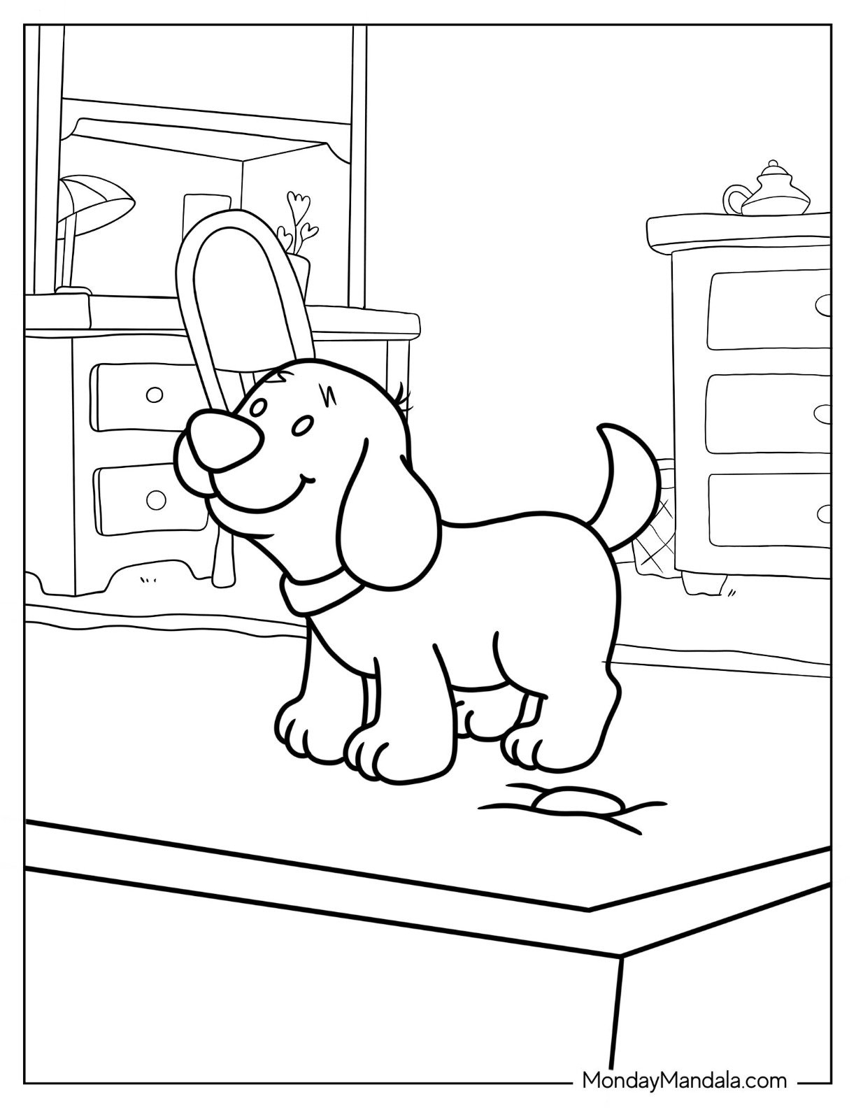 coloring pages of clifford