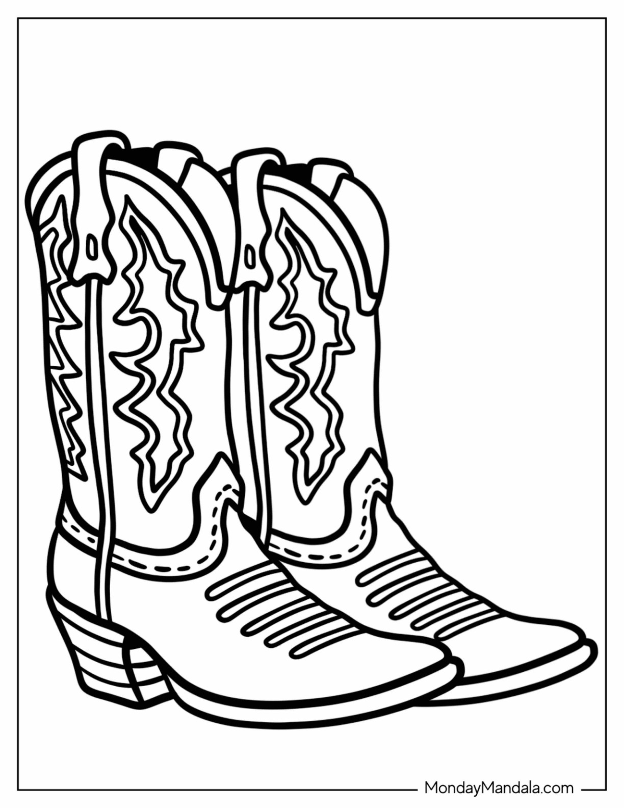 20 Cowboy Coloring Pages Free PDF Printables 