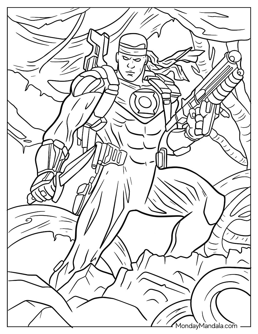 20 Green Lantern Coloring Pages Free PDF Printables 