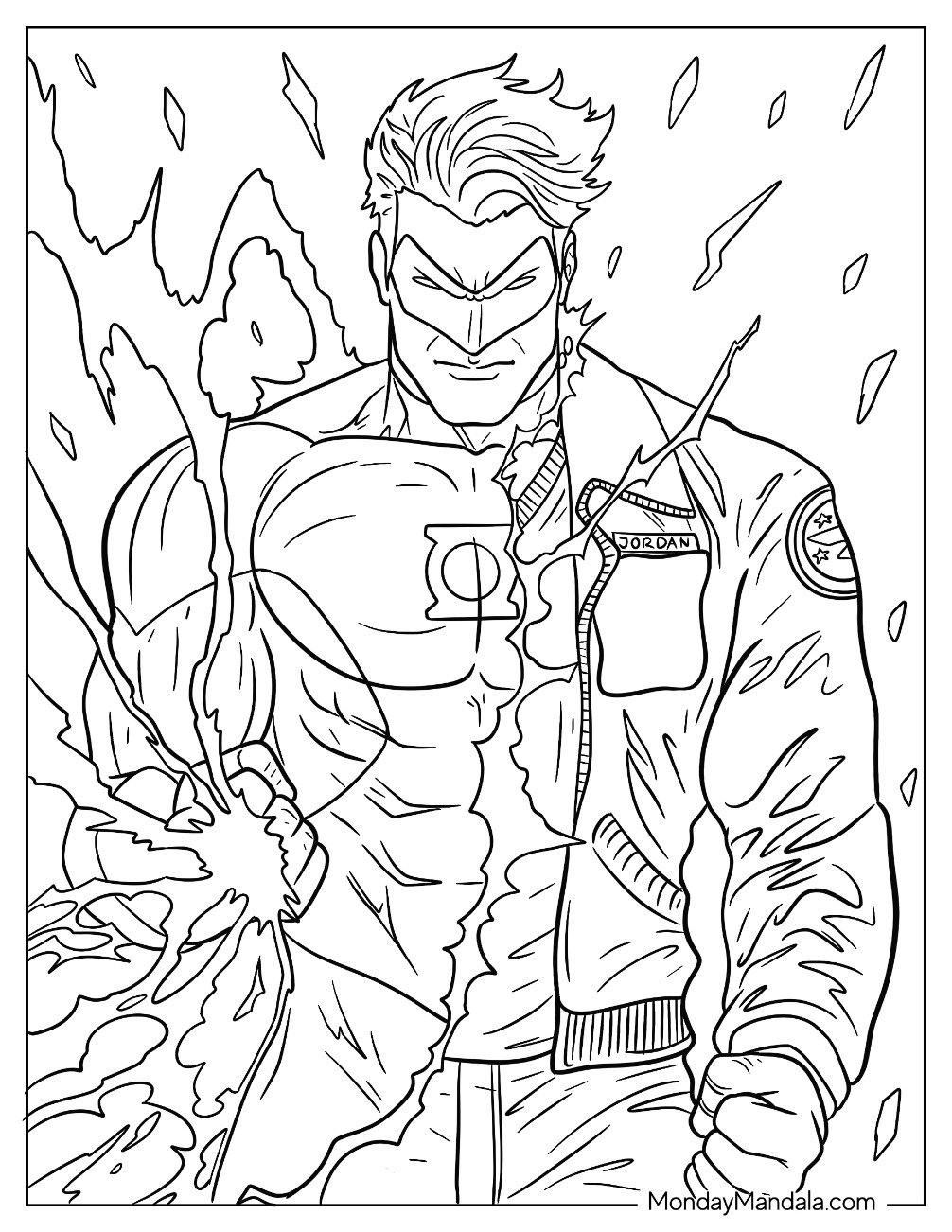 20 Green Lantern Coloring Pages Free PDF Printables 