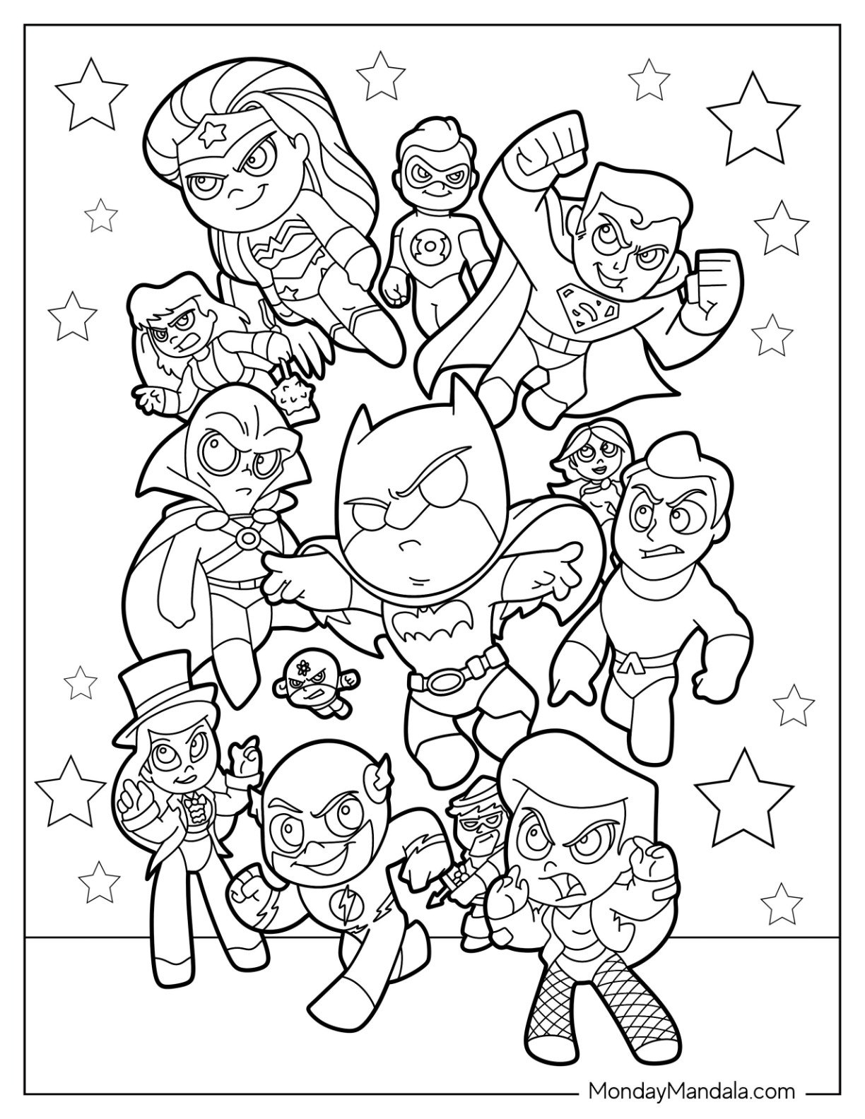 super hero coloring pages free printable