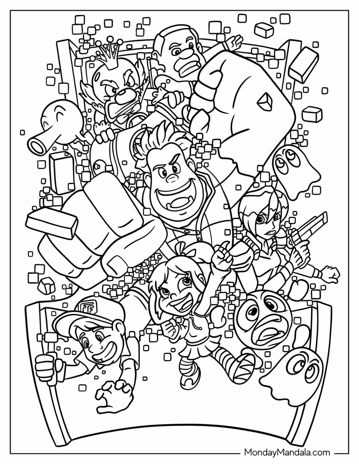 24 Wreck It Ralph Coloring Pages Free PDF Printables 