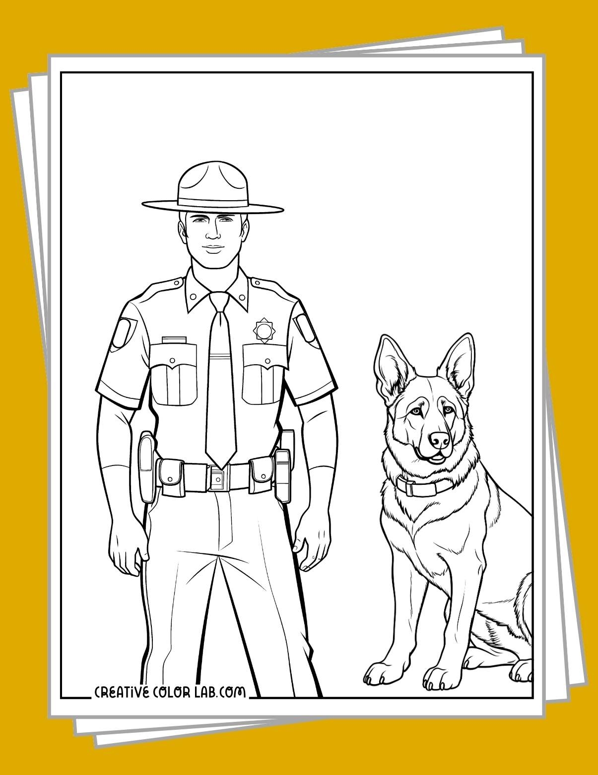 29 Police Coloring Pages Free PDF Printables