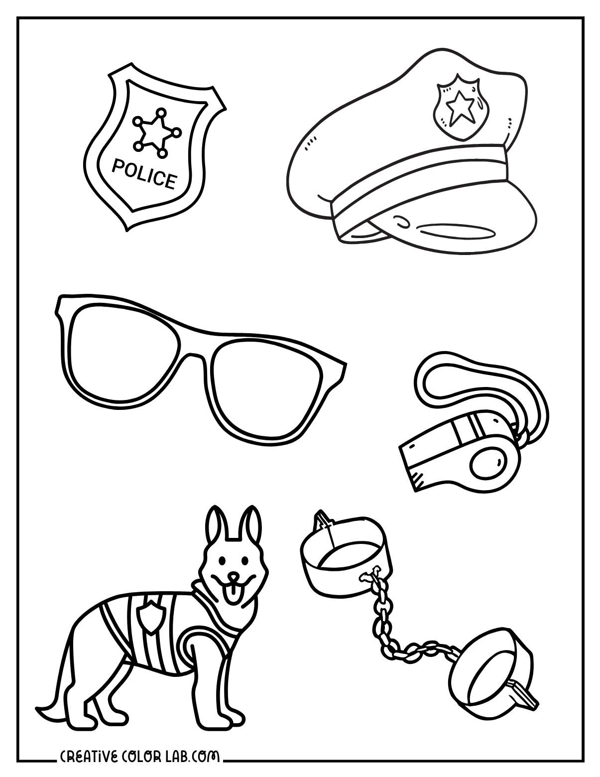 29 Police Coloring Pages Free PDF Printables