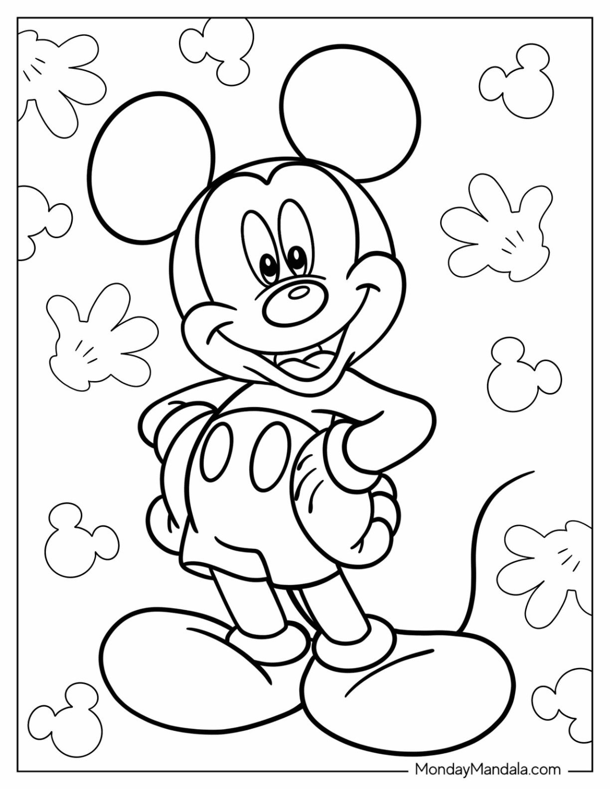 30 Cartoon Coloring Pages Free PDF Printables 