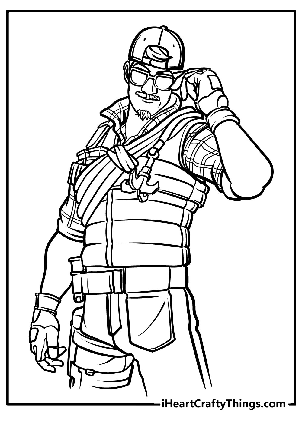 free fortnite colouring pages