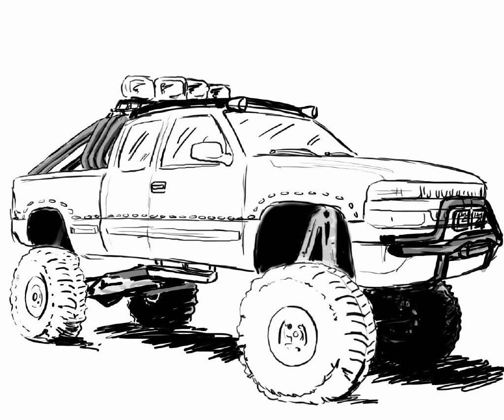 coloring pages chevy trucks