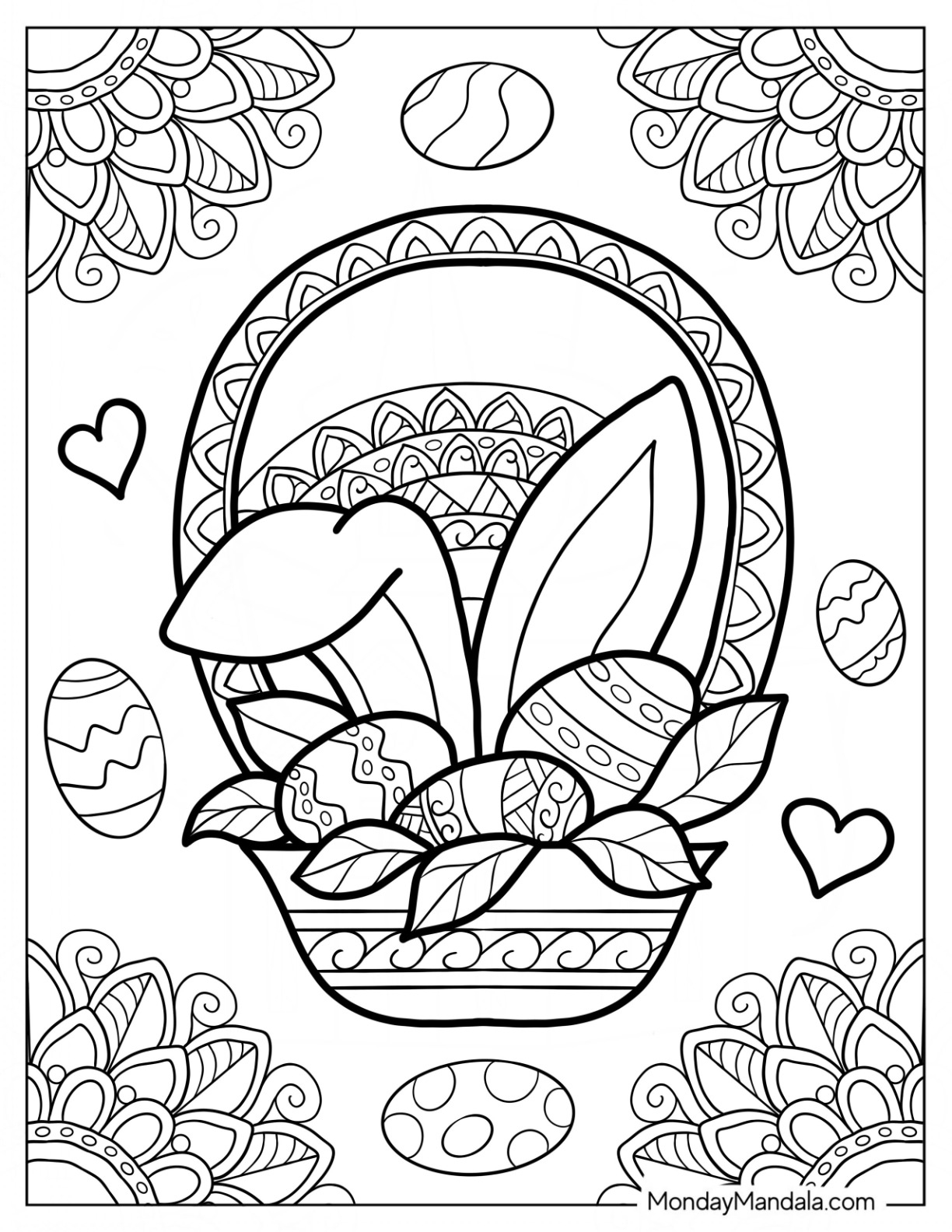 printable easter coloring pages pdf