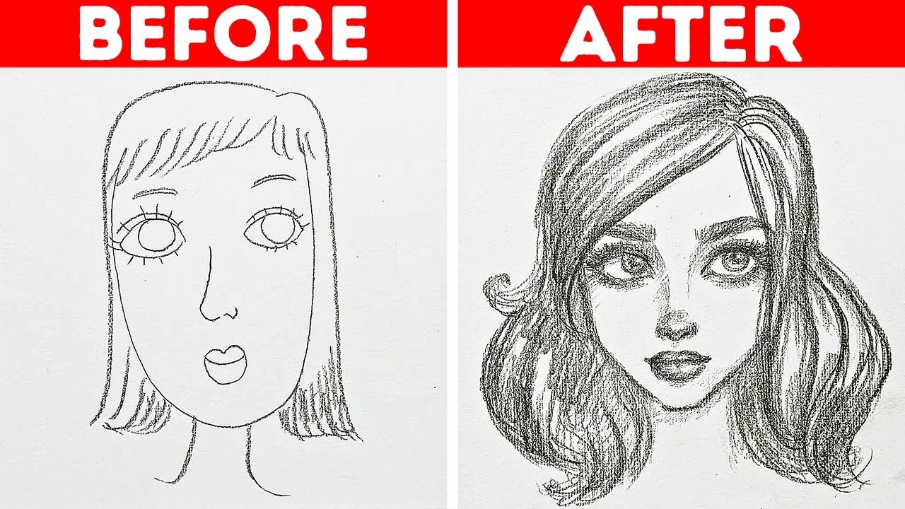 31 EASY DRAWING TRICKS FOR BEGINNERS YouTube