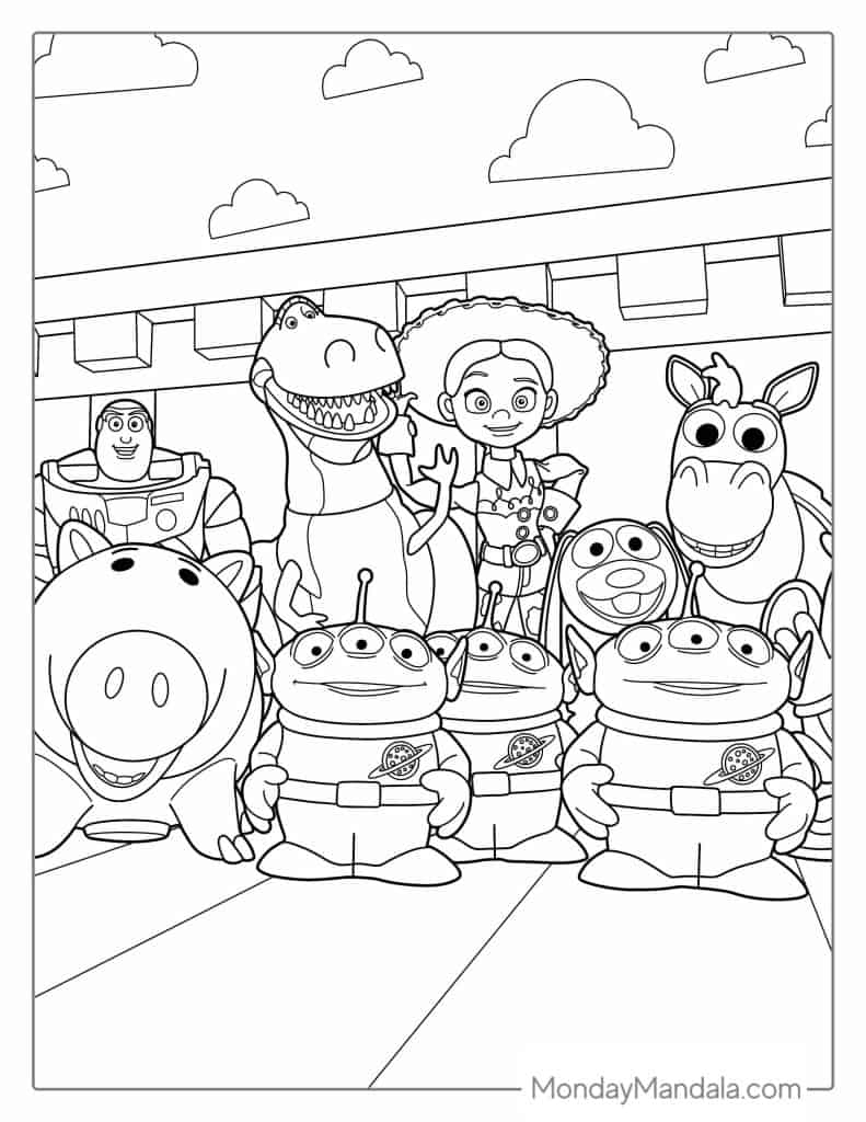 popular character coloring pages