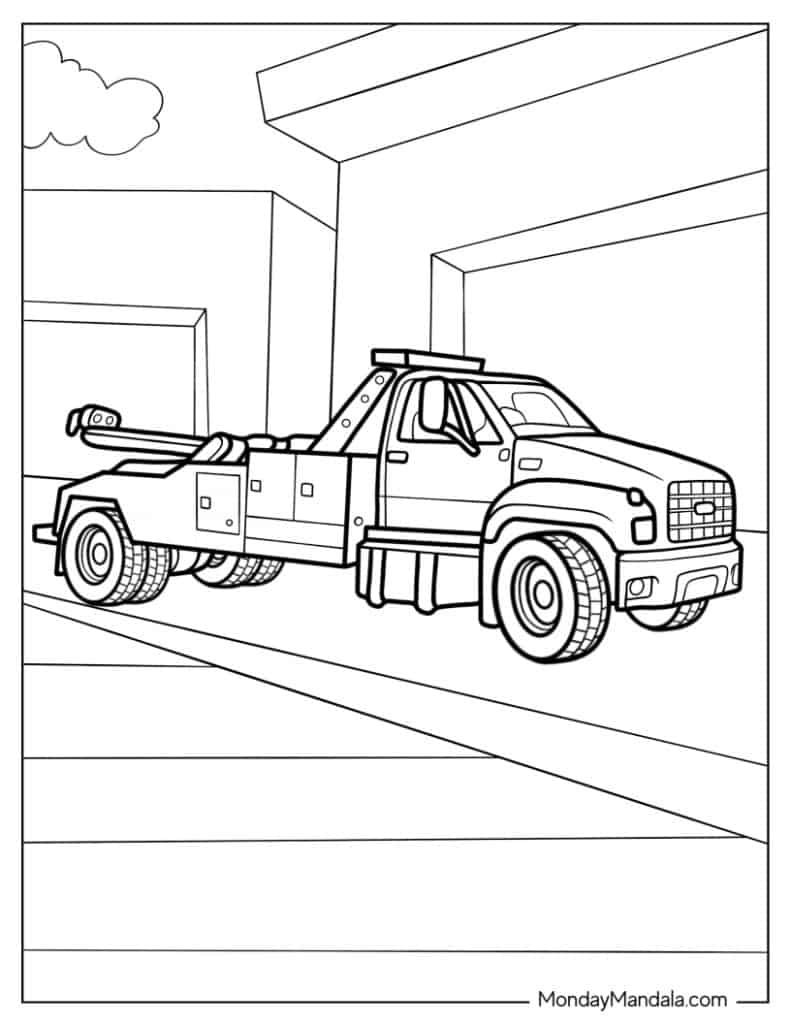 34 Truck Coloring Pages Free PDF Printables 