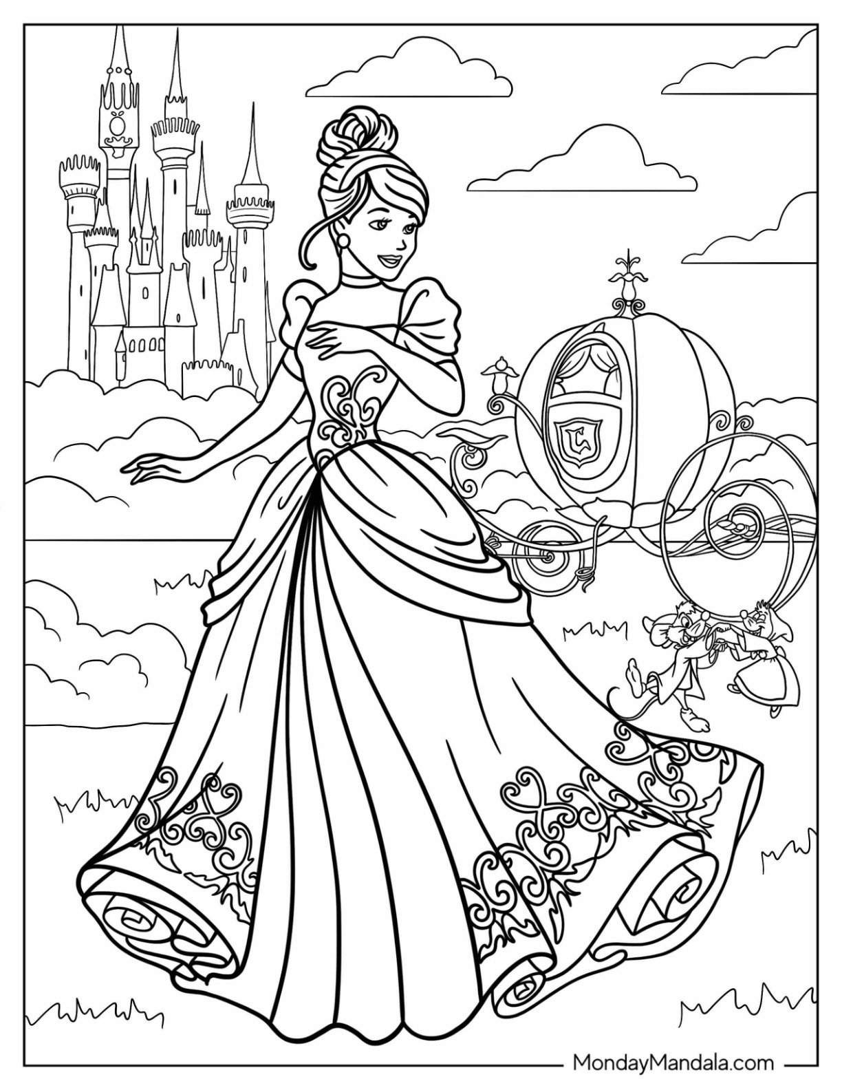 36 Disney Princess Coloring Pages Free PDF Printables