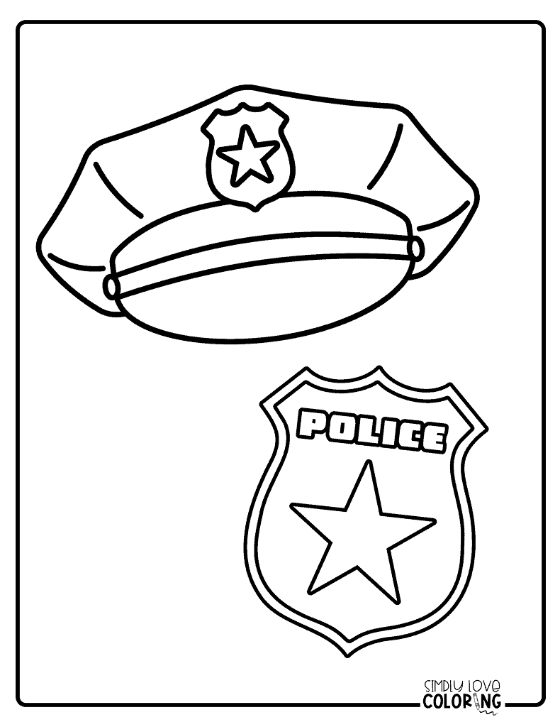 39 Police Officer Coloring Pages Free PDF Printables Simply Love Coloring
