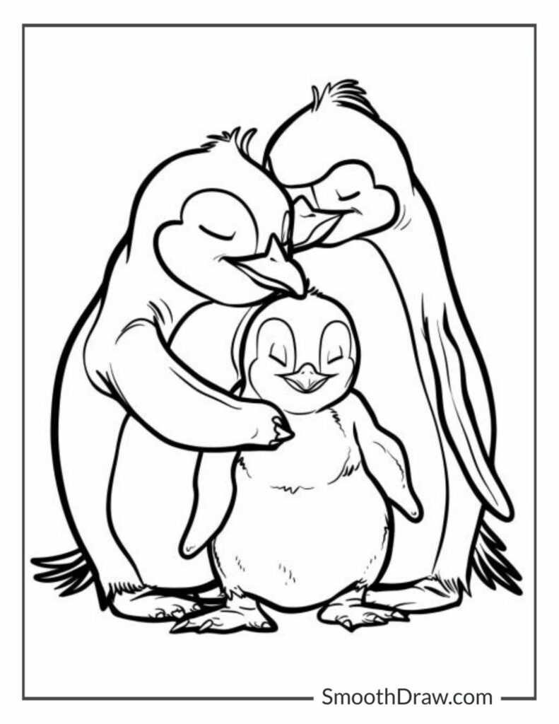 Free Printable Penguin Coloring Sheets