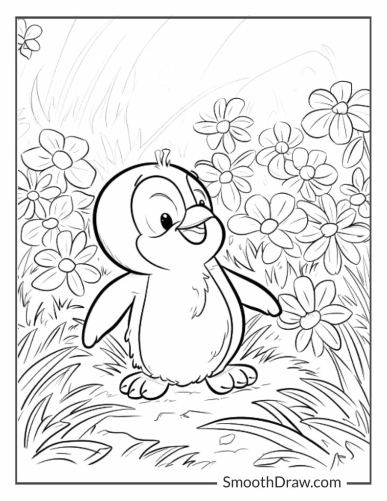 40 Penguin Coloring Pages Smooth Draw
