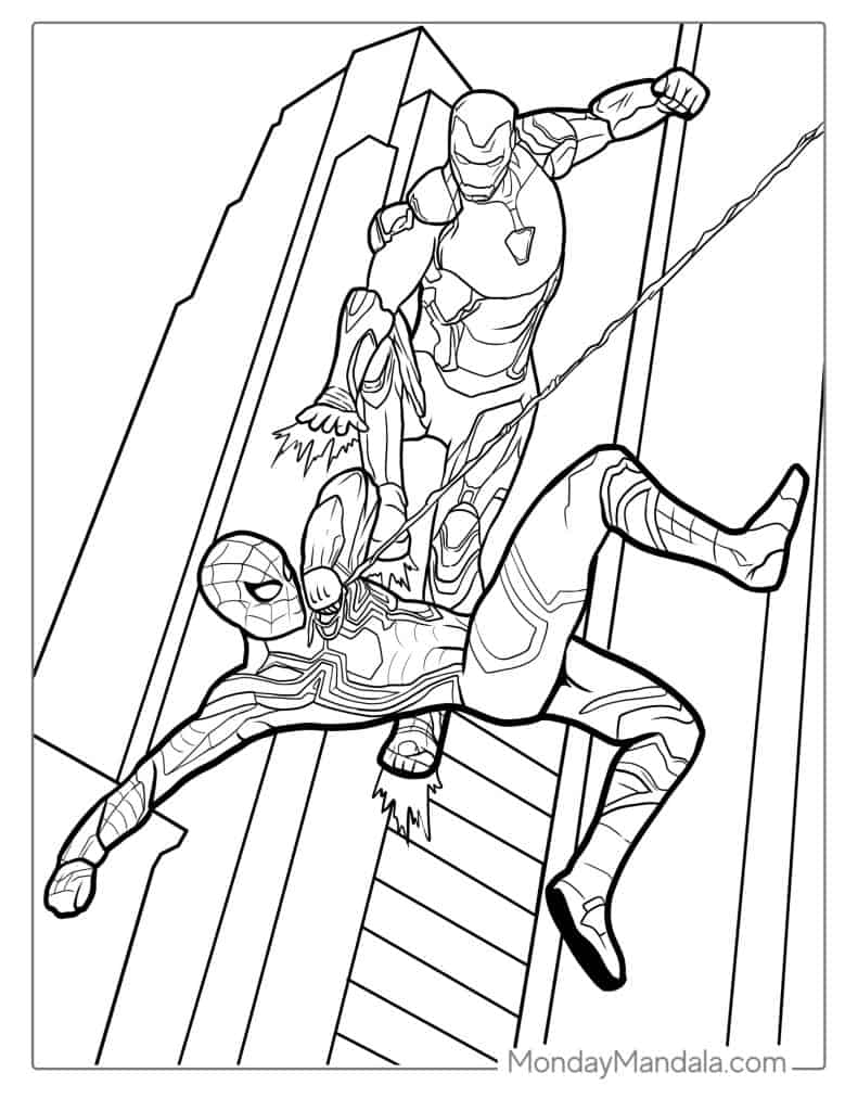 40 Spider Man Coloring Pages Free PDF Printables