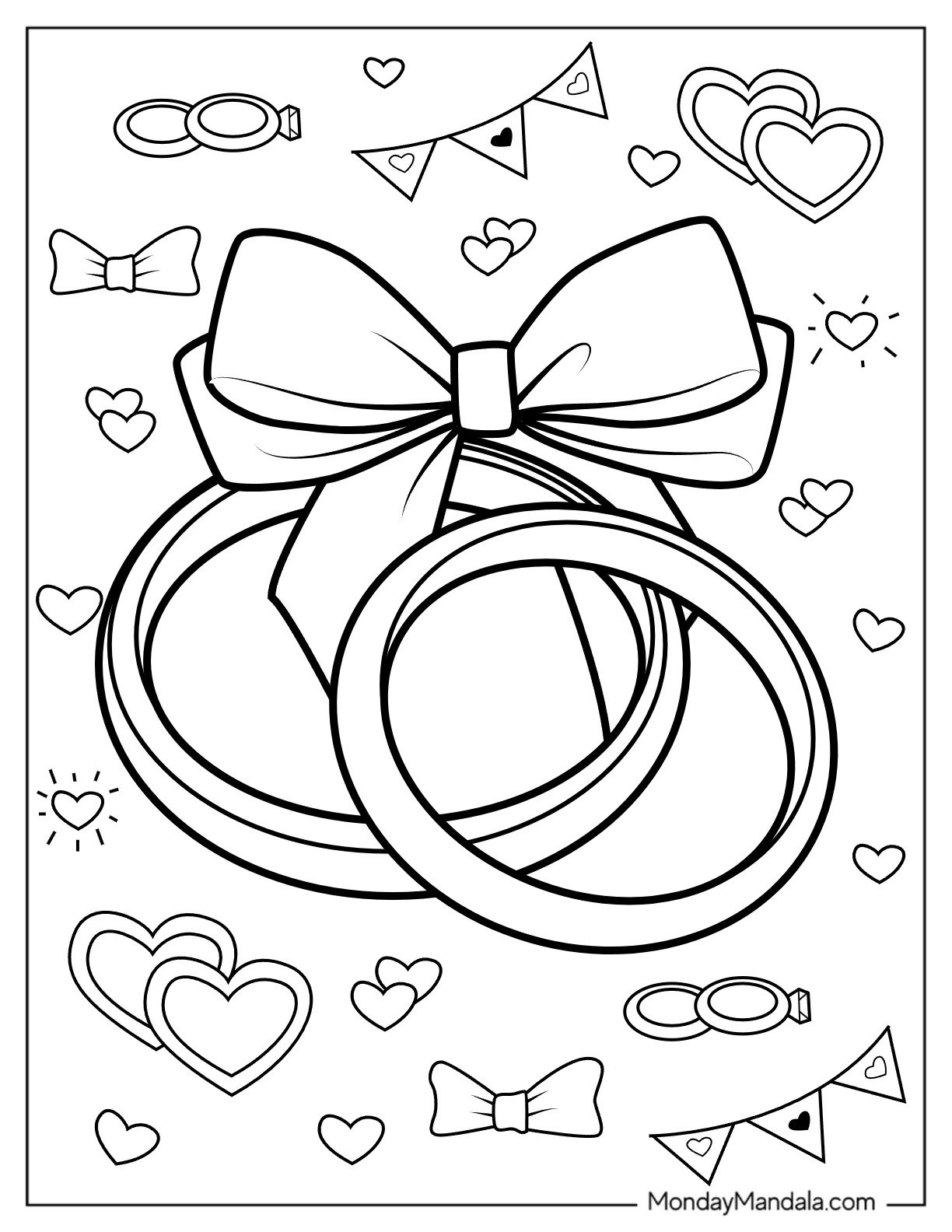 41 Wedding Coloring Pages Free PDF Printables 
