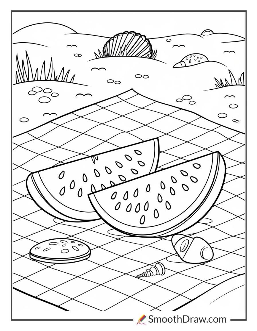 Free Printable Beach Coloring Pages