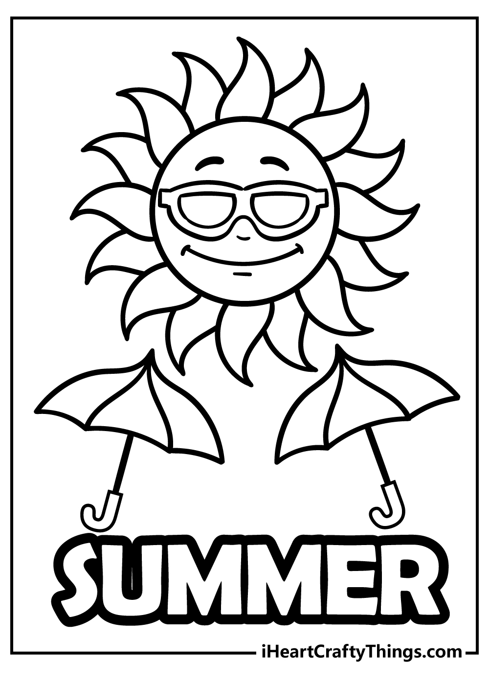 45 Summer Coloring Pages Free To Print Detailed PDF Sheets 