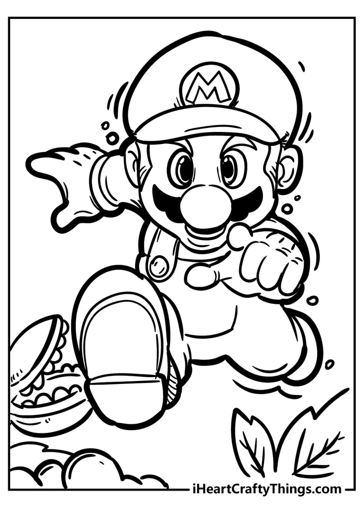 Printable Mario Coloring Pages