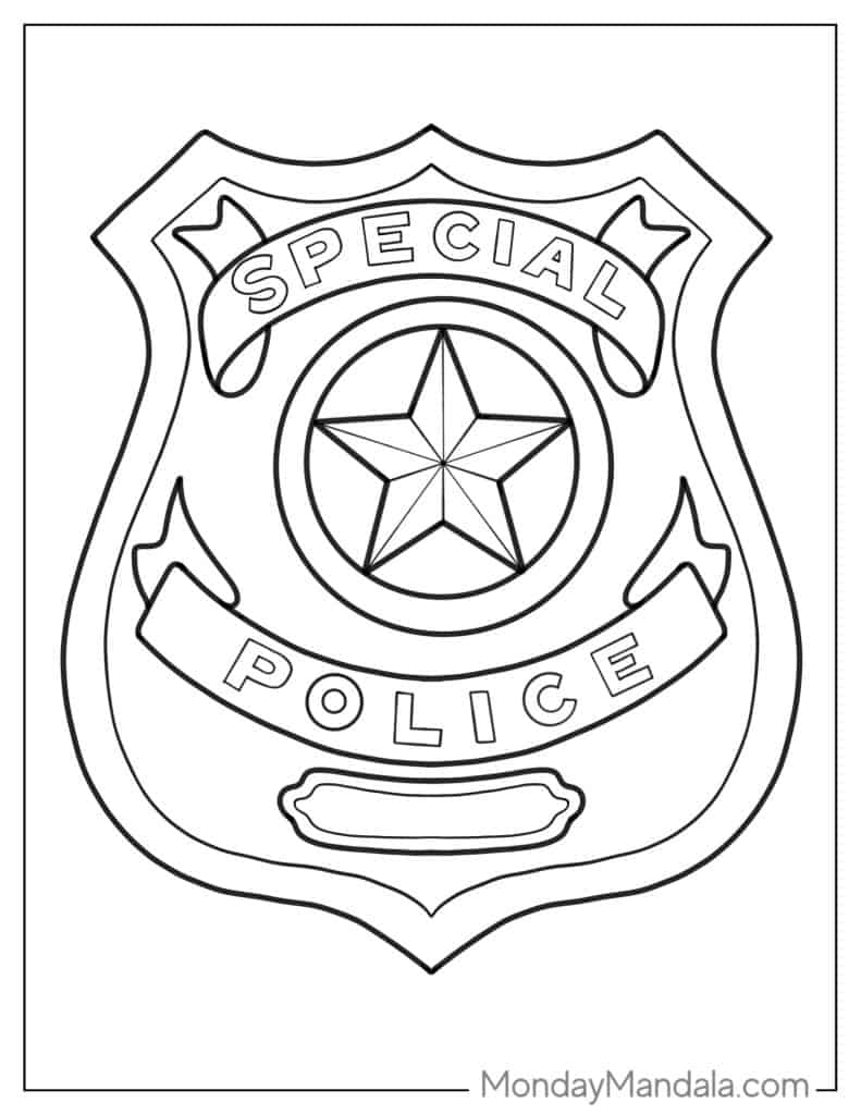 48 Police Coloring Pages Free PDF Printables 