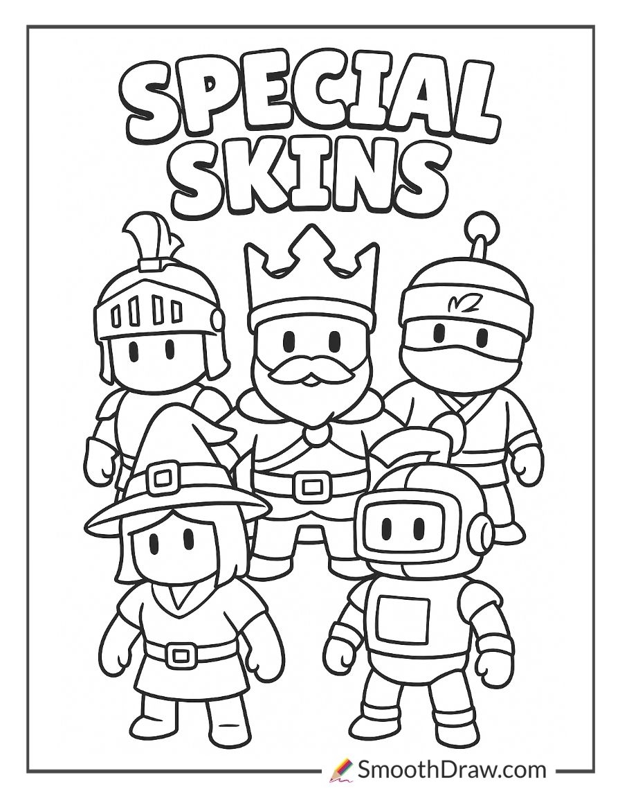 50 Stumble Guys Coloring Pages Smooth Draw