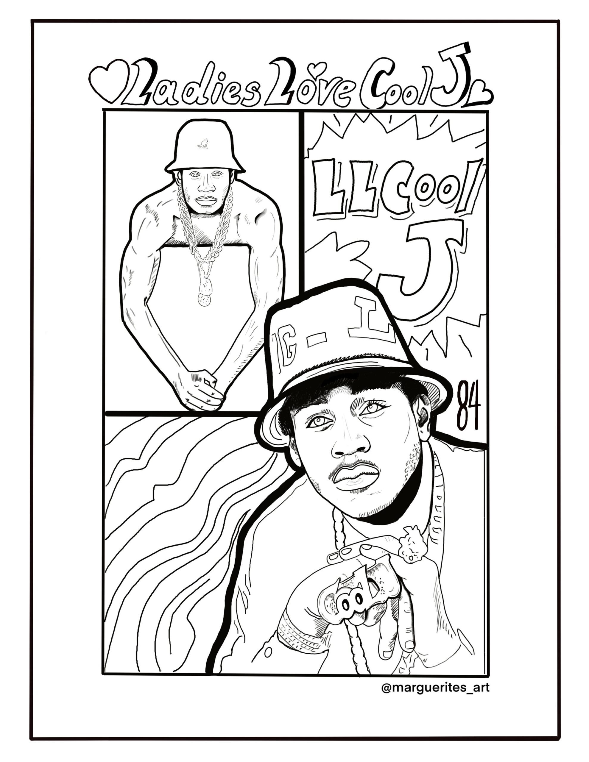 50 Years Of HIP HOP Digital Coloring Book Etsy Ireland
