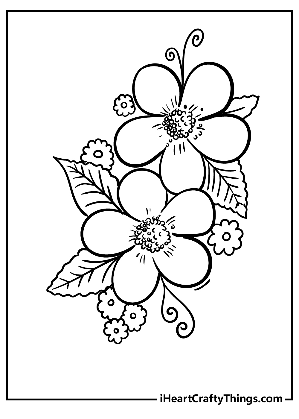 52 Flower Coloring Pages Easy Free Printable PDFs For Kids 