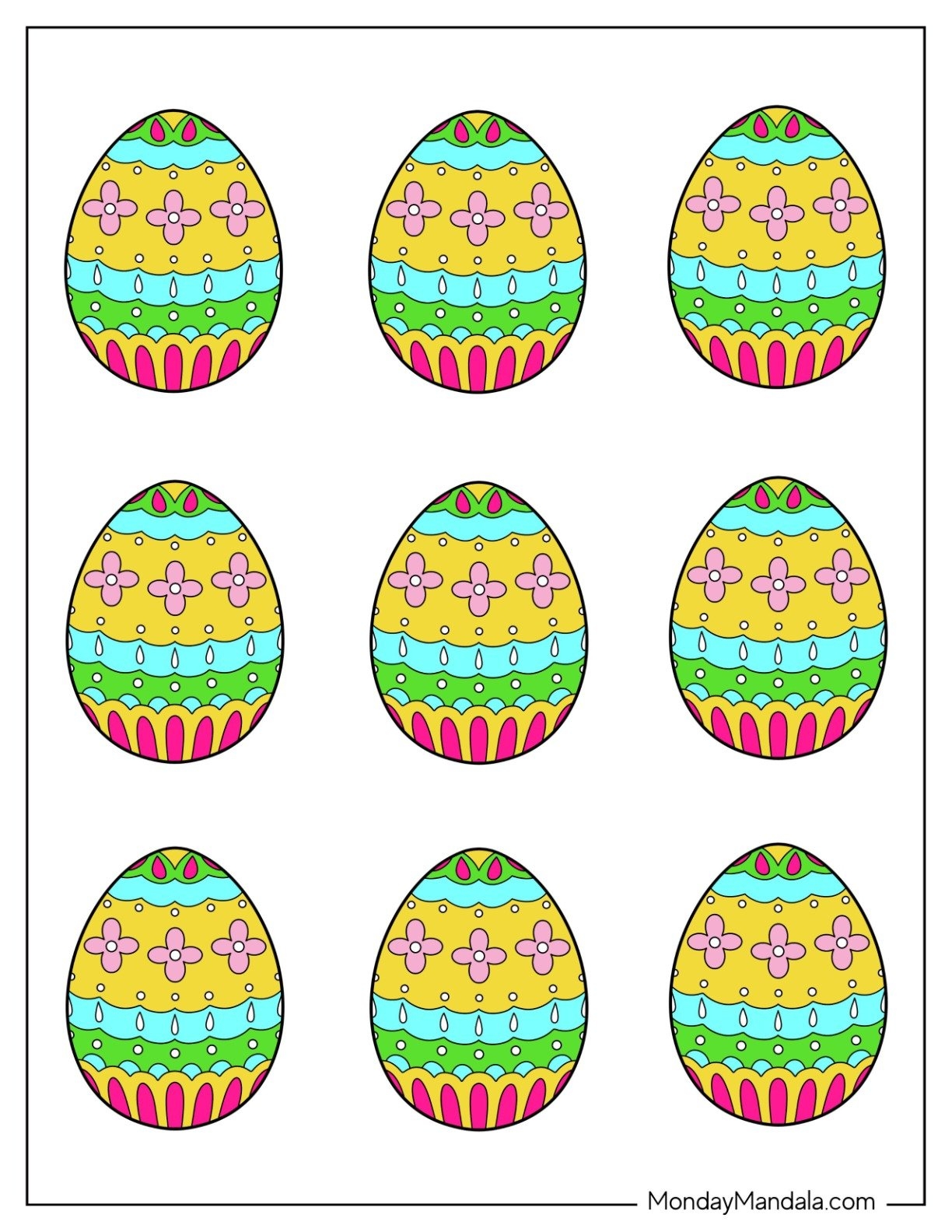 58 Easter Egg Templates Free PDF Printables 