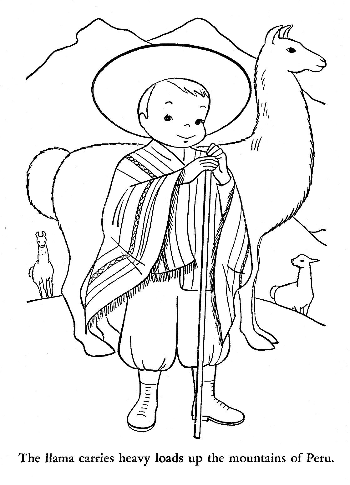 8 Peru Ideas Coloring Pages Peru Coloring Books