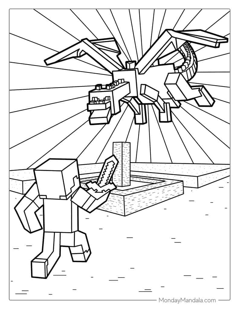 88 Minecraft Coloring Pages Free PDF Printables 
