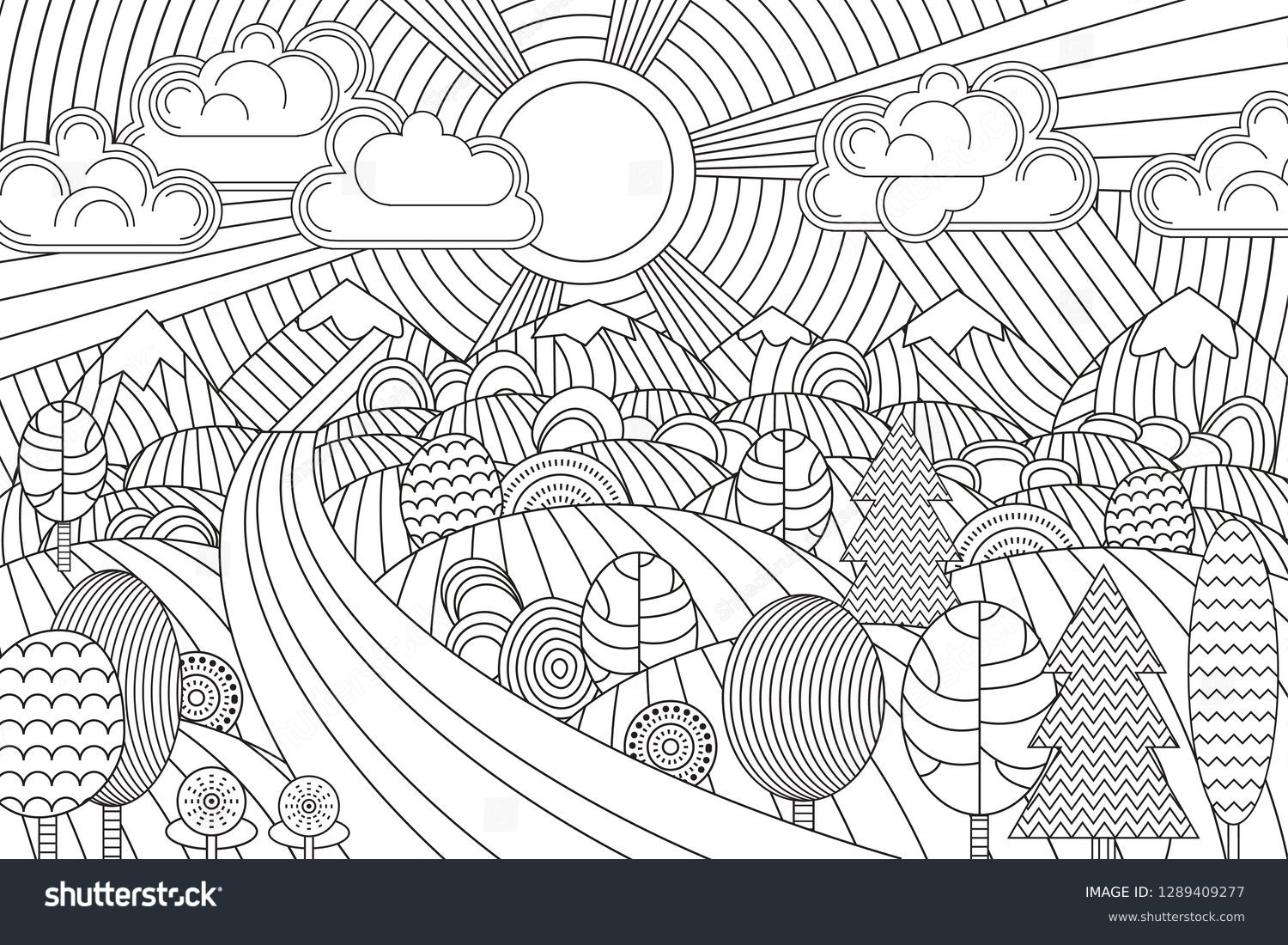 line art coloring pages