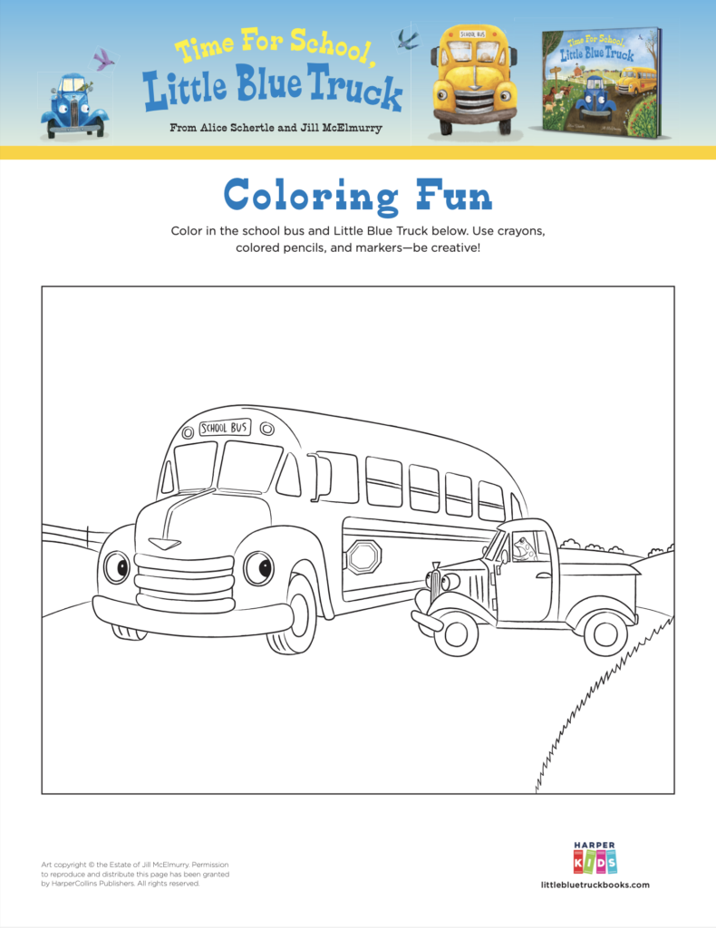 Activities Fun Printables For Kids Little Blue Truck
