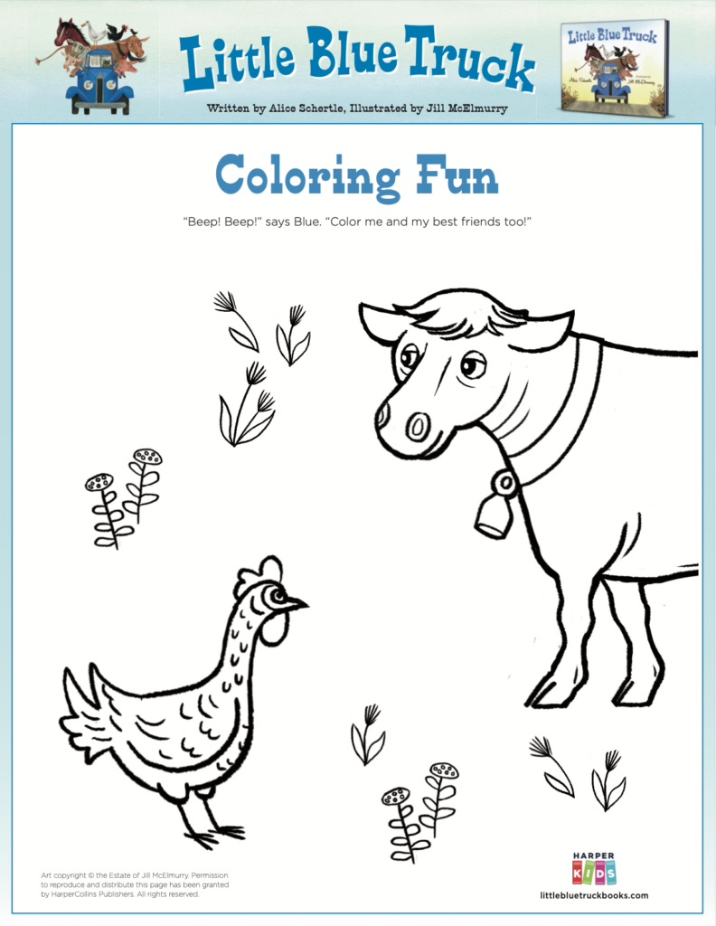 Activities Fun Printables For Kids Little Blue Truck