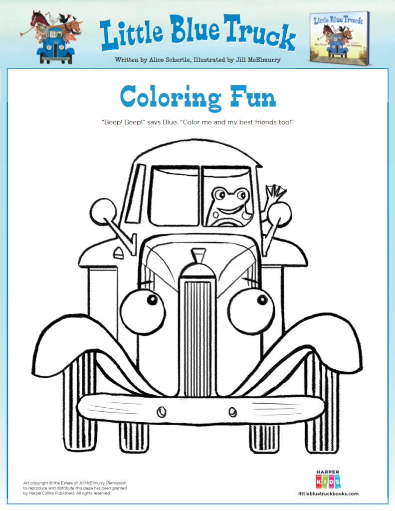 Little Blue Truck Free Printables