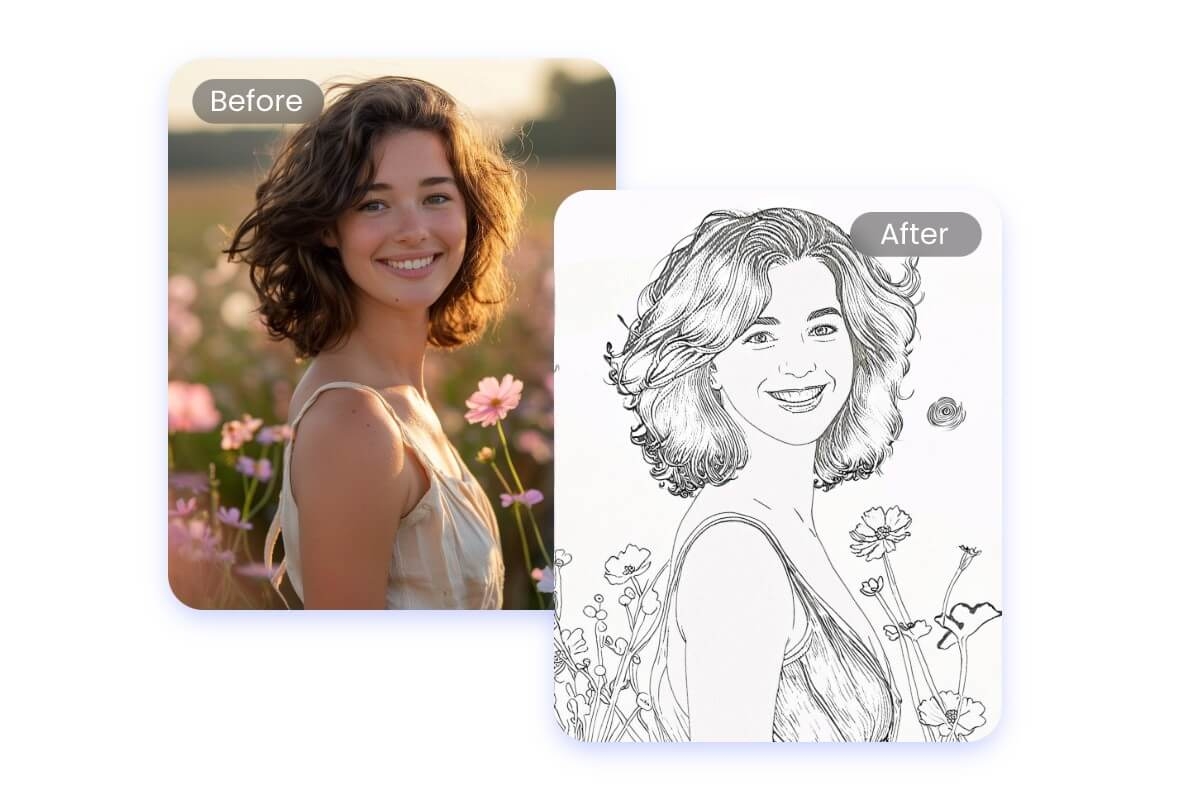 AI Coloring Page Generator Make Custom Coloring Page Free Fotor