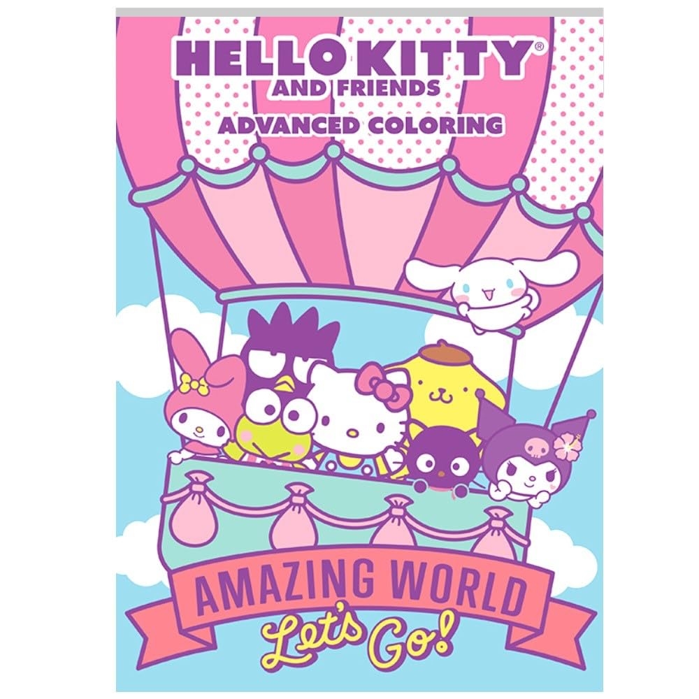 Amazon Bendon Hello Kitty And Friends Advanced Coloring Book Amazing World Let s Go 