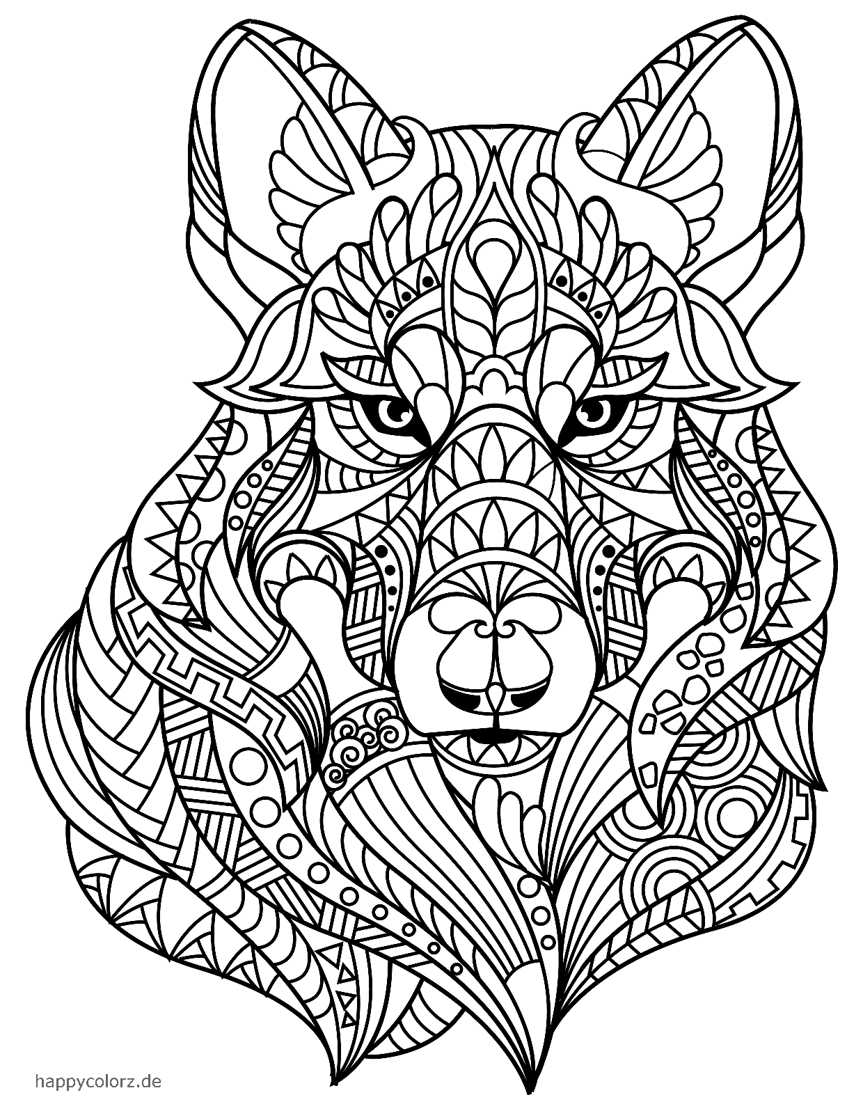 Animal Mandala Coloring Sheets