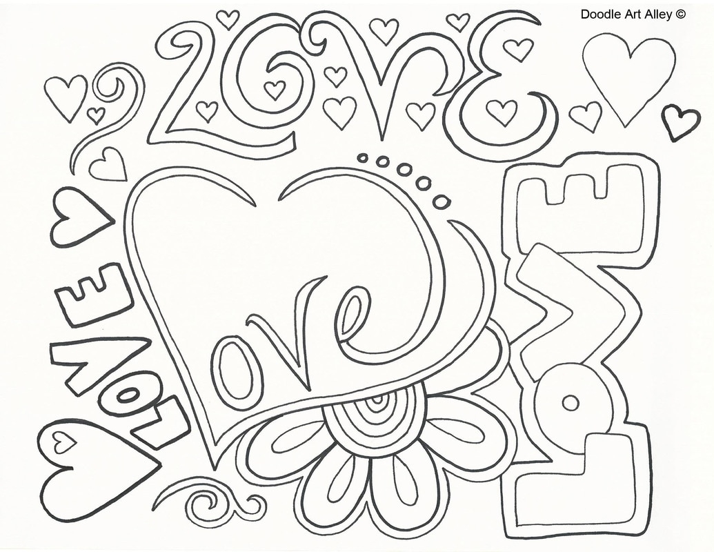 Anniversary Coloring Pages DOODLE ART ALLEY
