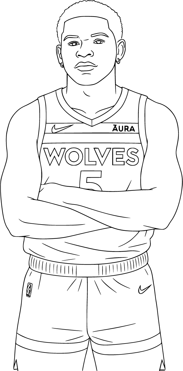 Anthony Edwards Coloring Pages 100 Free Printable Fun