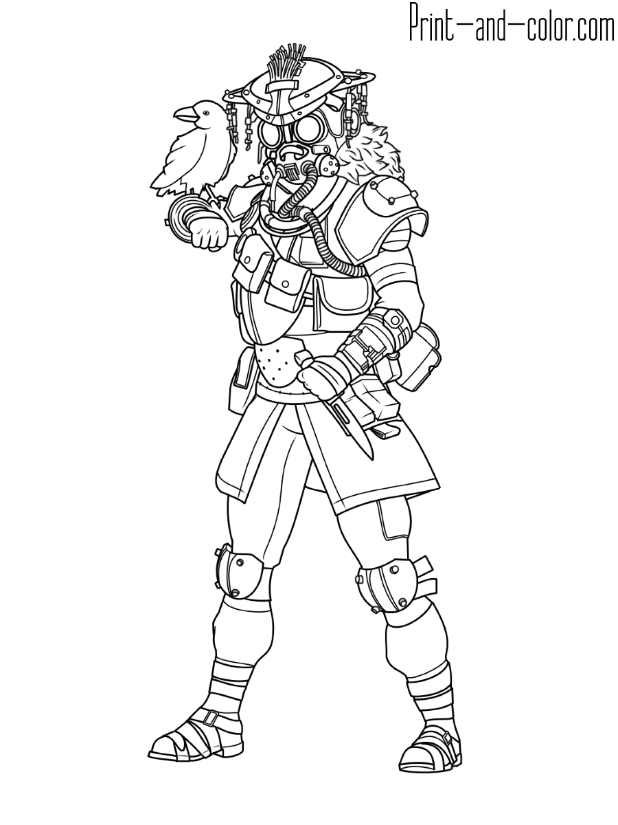 Apex Legends Coloring Pages Print And Color