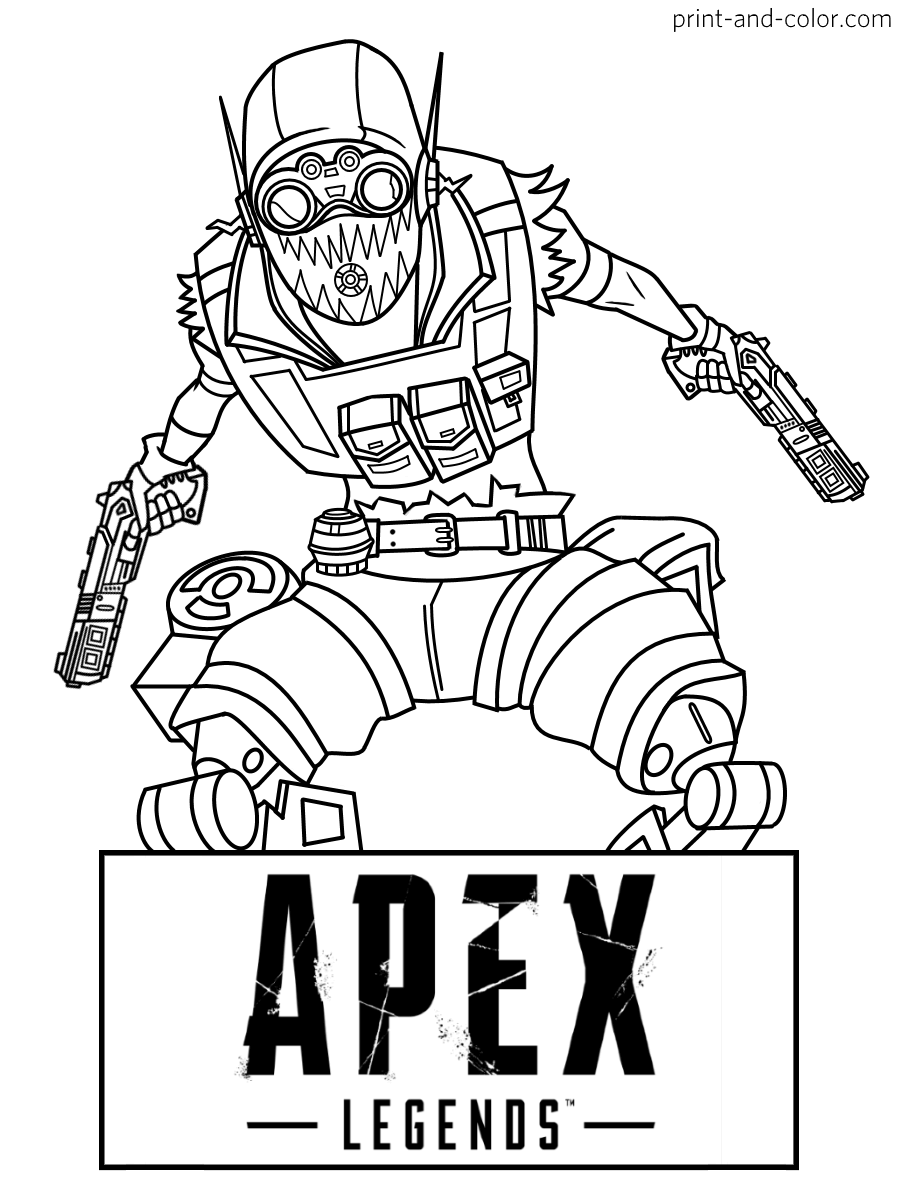Apex Legends Coloring Pages Print And Color